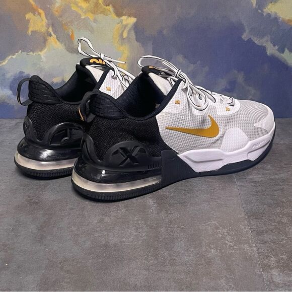 Nike Air Max Alpha Trainer 5 'White Gold Suede' DM0829-101 Men's Sneakers Sz 12 - Picture 8 of 16